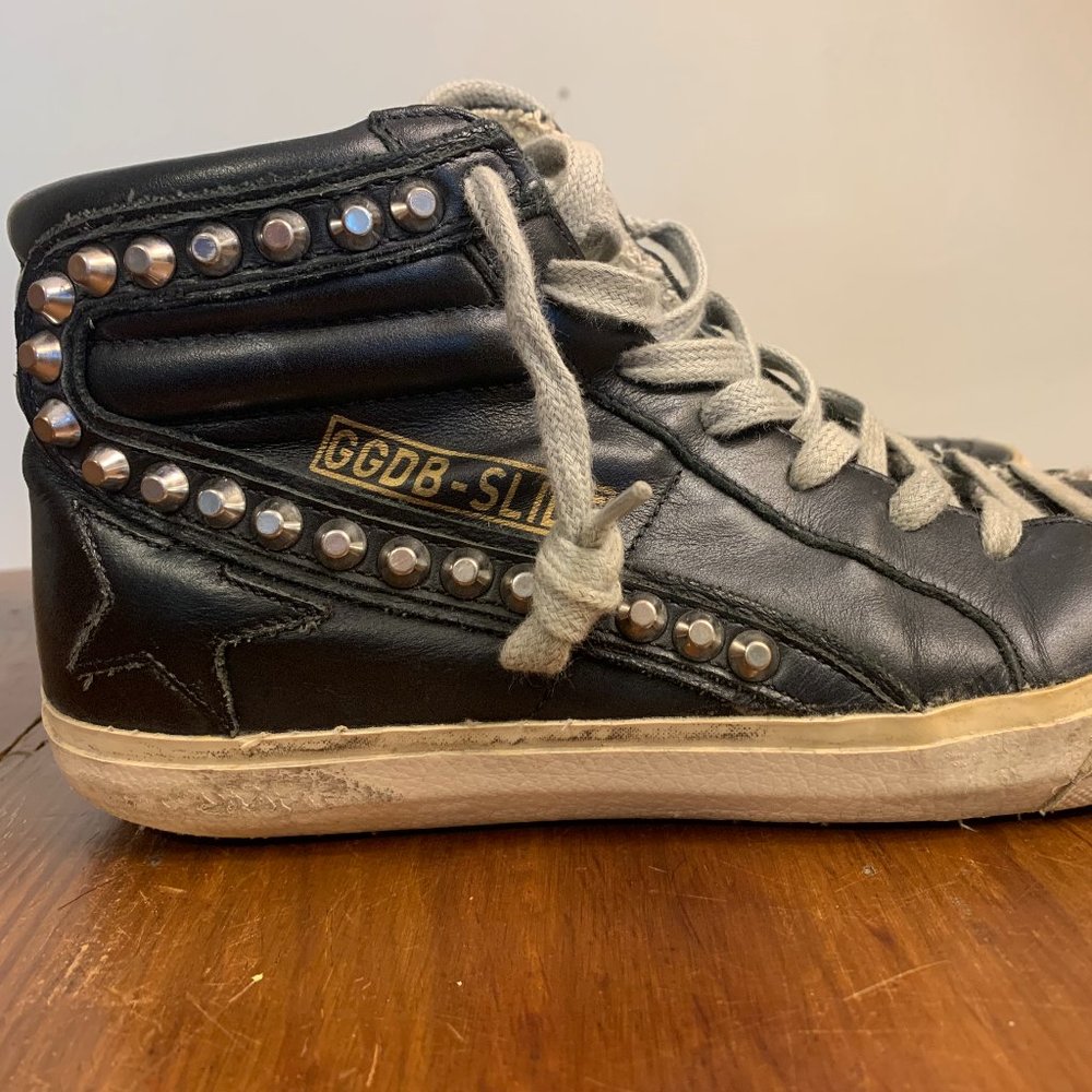 Golden Goose Black Studded sneakers 36